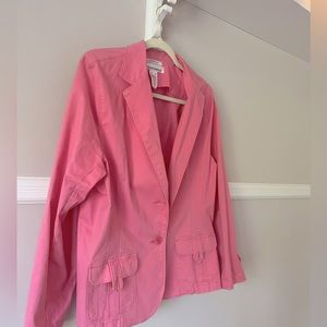 Pretty pink oversized blazer
